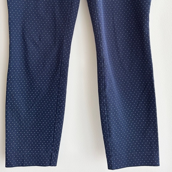 GAP Women’s Navy Blue and White Polka Dot Skinny Ankle Pants, Size 8 Regular - Picture 5 of 16